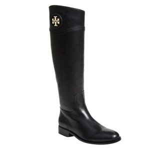 Tory Burch Ashlynn Black Riding Boot